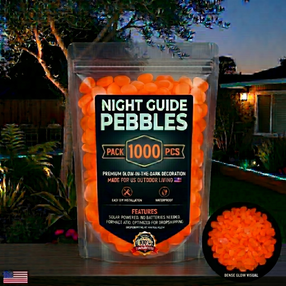 💥The dazzling beauty of the garden at night💥 🌈Colorful glow-in-the-dark garden stones