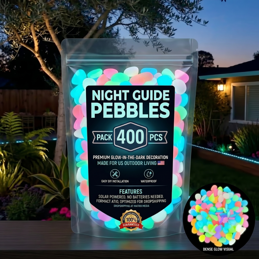 💥The dazzling beauty of the garden at night💥 🌈Colorful glow-in-the-dark garden stones