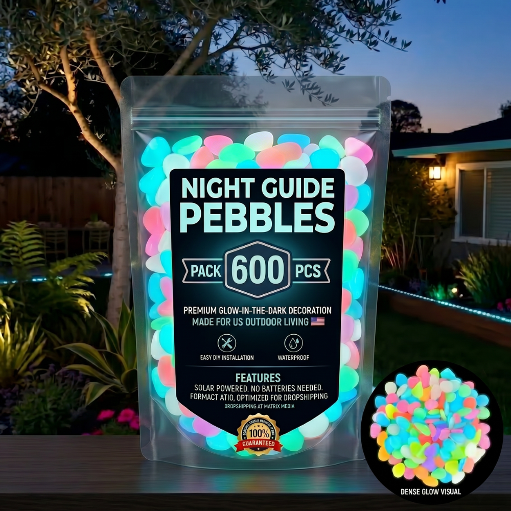 💥The dazzling beauty of the garden at night💥 🌈Colorful glow-in-the-dark garden stones