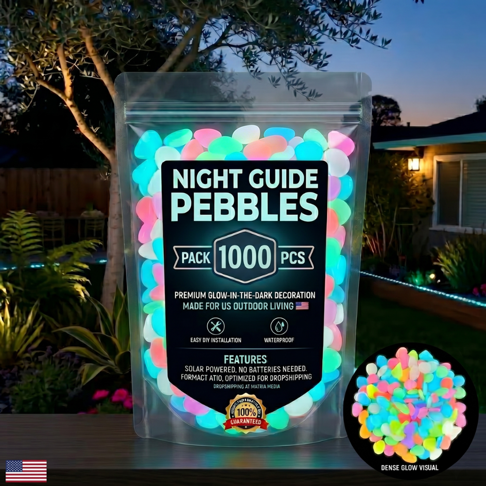 💥The dazzling beauty of the garden at night💥 🌈Colorful glow-in-the-dark garden stones