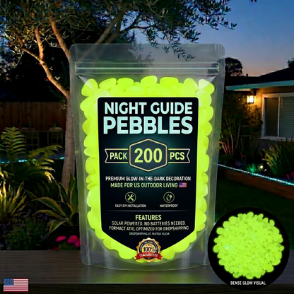 💥The dazzling beauty of the garden at night💥 🌈Colorful glow-in-the-dark garden stones
