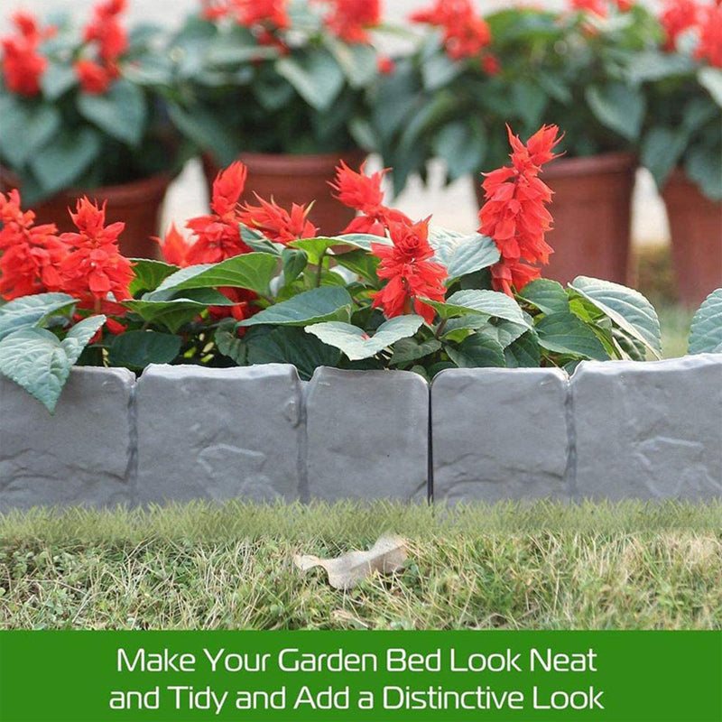 🔥Limited Time 50% OFF🔥 Faux Stone Garden Edging Border – Natural Rock Look for Beautiful Landscapes