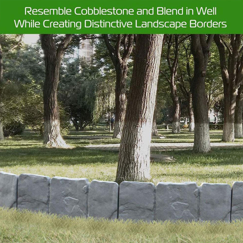 🔥Limited Time 50% OFF🔥 Faux Stone Garden Edging Border – Natural Rock Look for Beautiful Landscapes