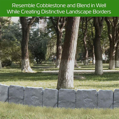 🔥Limited Time 50% OFF🔥 Faux Stone Garden Edging Border – Natural Rock Look for Beautiful Landscapes