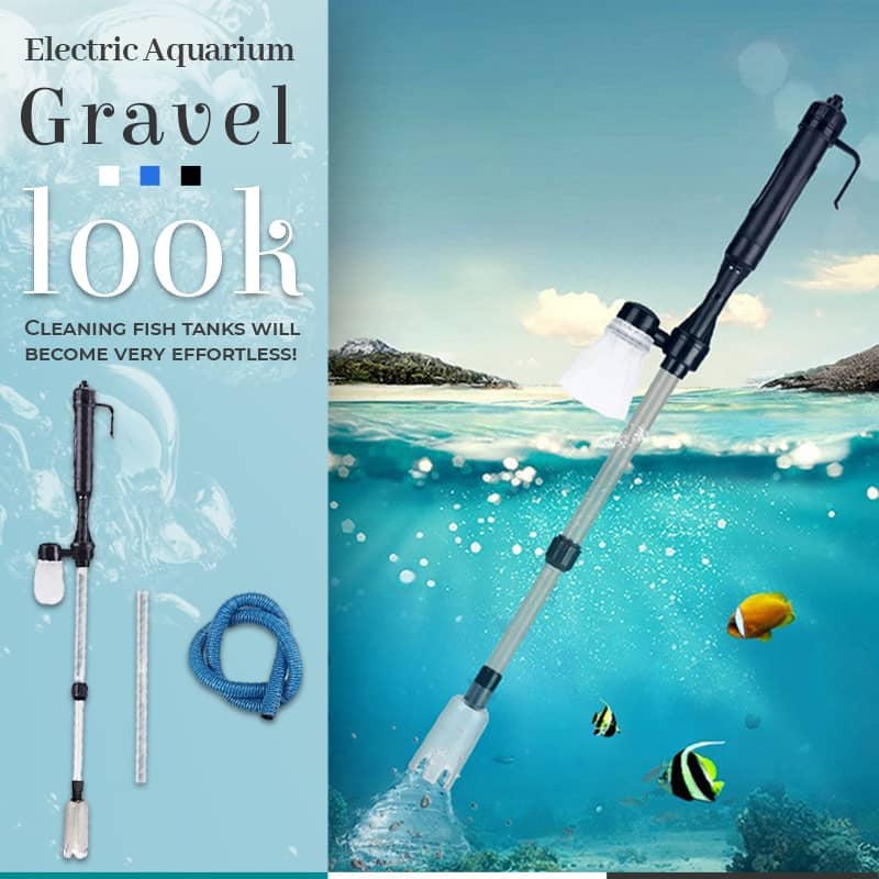 🐠 50% OFF | Electric Aquarium Gravel Cleaner – Easy Debris Removal & Water Change Helper