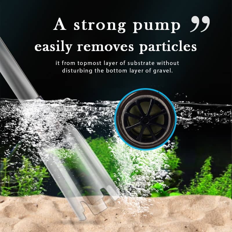 🐠 50% OFF | Electric Aquarium Gravel Cleaner – Easy Debris Removal & Water Change Helper