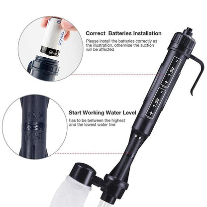 🐠 50% OFF | Electric Aquarium Gravel Cleaner – Easy Debris Removal & Water Change Helper