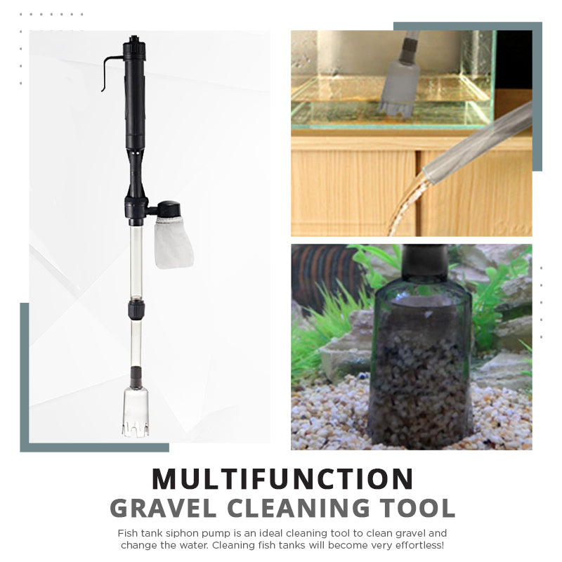 🐠 50% OFF | Electric Aquarium Gravel Cleaner – Easy Debris Removal & Water Change Helper