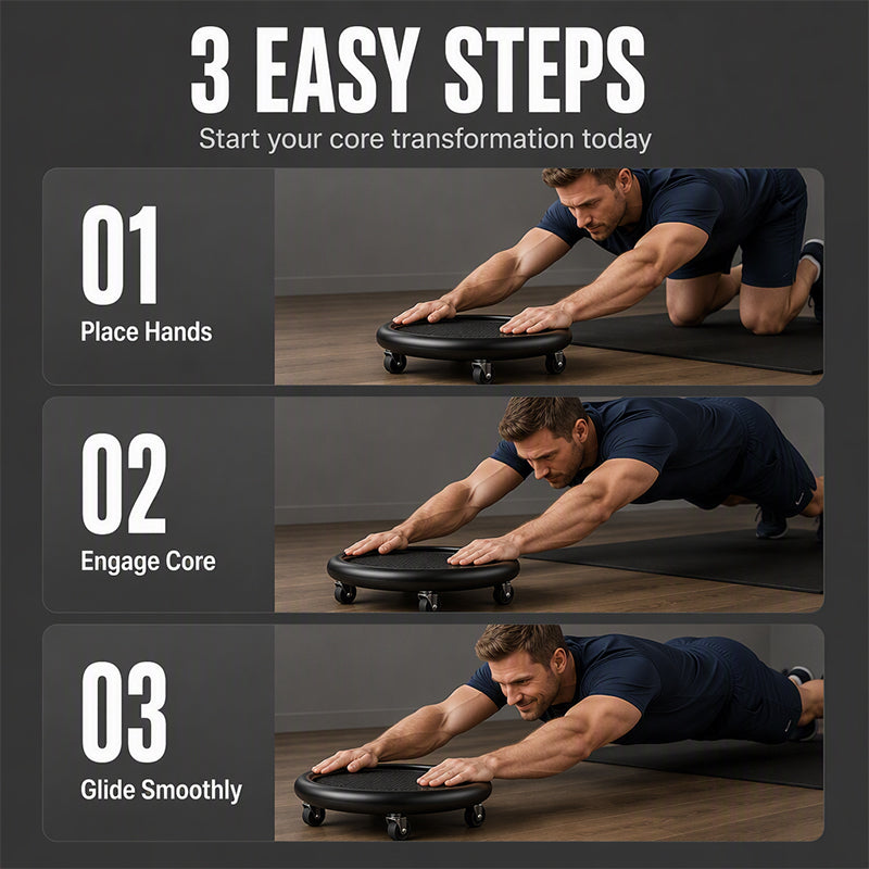 🏠 Home Workout Upgrade | 360° Core Glide Disc – 50% OFF