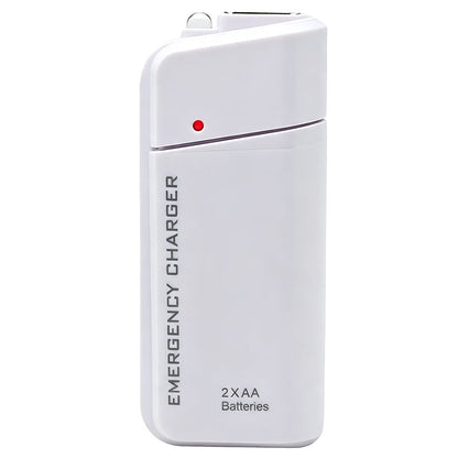 🔥 Limited-Time Offer! Portable Emergency Phone Charger AA Battery Powered Power Bank with LED Flashlight