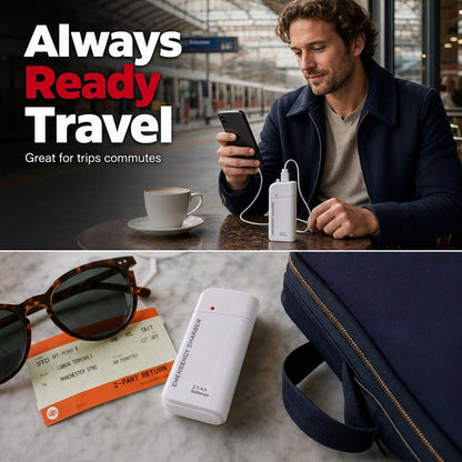 🔥 Limited-Time Offer! Portable Emergency Phone Charger AA Battery Powered Power Bank with LED Flashlight