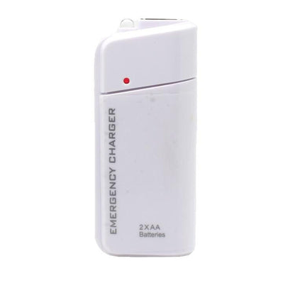 🔥 Limited-Time Offer! Portable Emergency Phone Charger AA Battery Powered Power Bank with LED Flashlight
